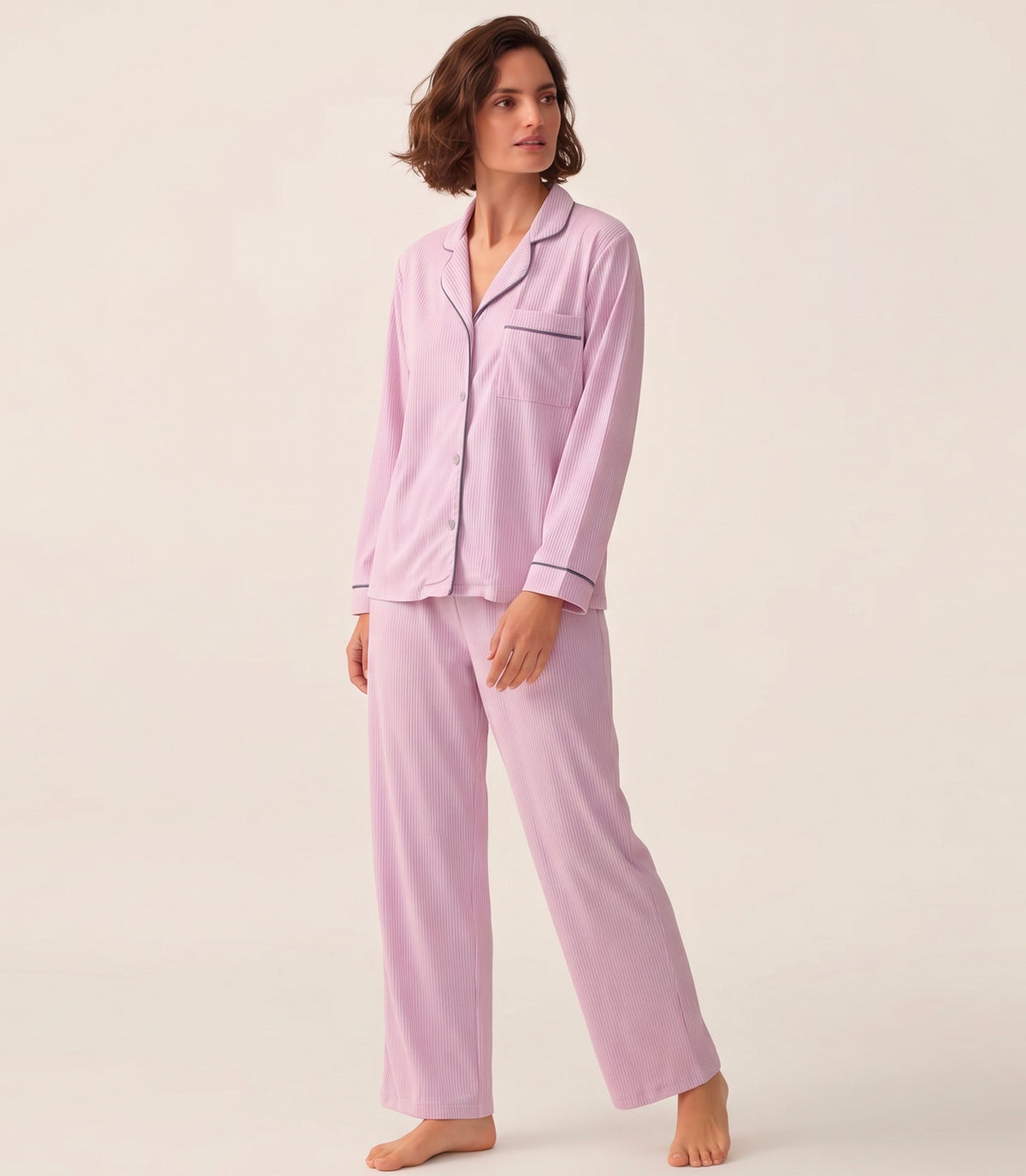 Pijama Clásica para Dama en  100% Algodón