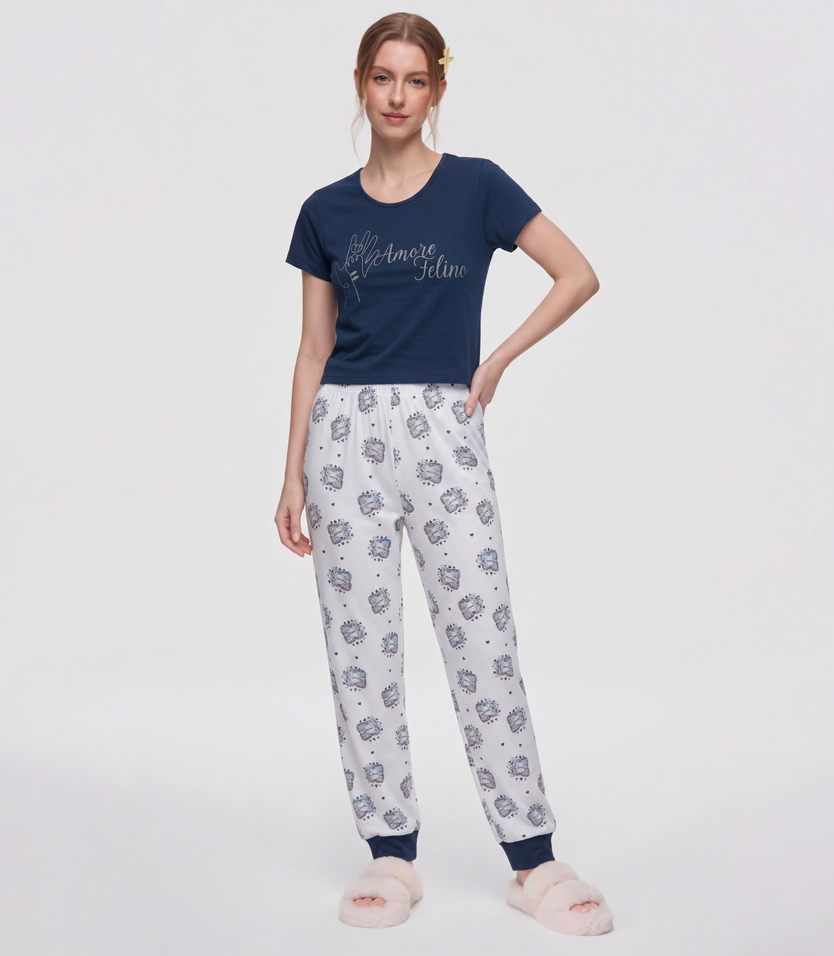 Pijama para Mujer de Pantalón Estilo Jogger