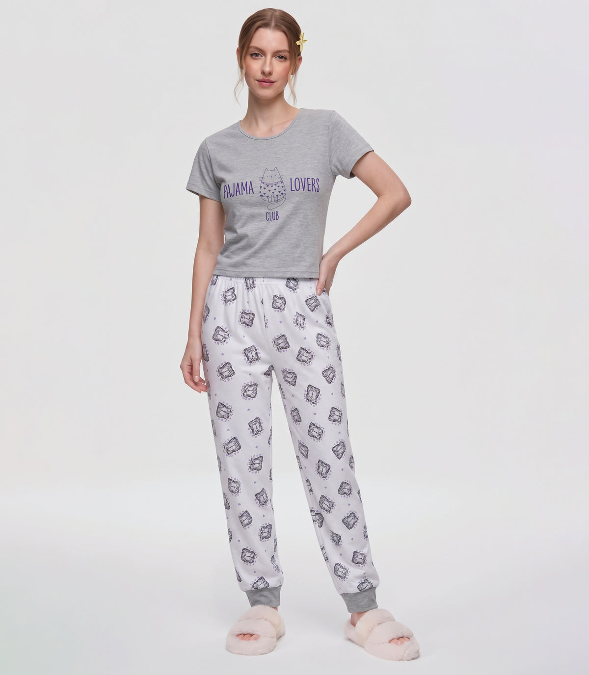 Pijama para Mujer de Pantalón Estilo Jogger