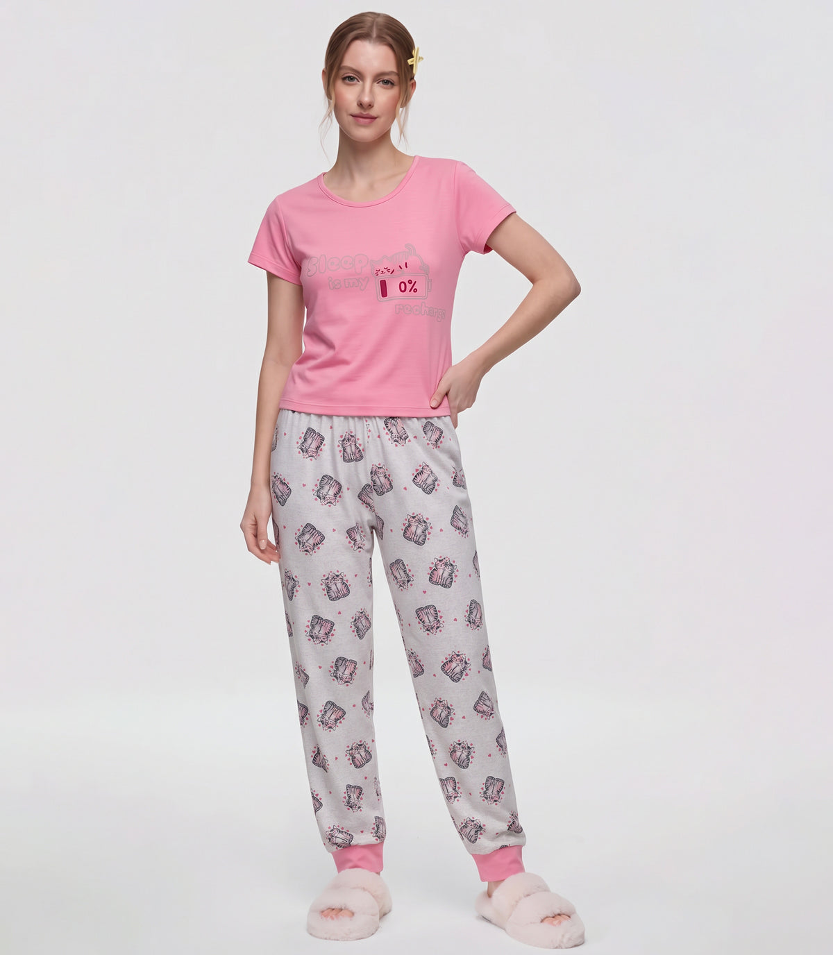 Pijama para Mujer de Pantalón Estilo Jogger