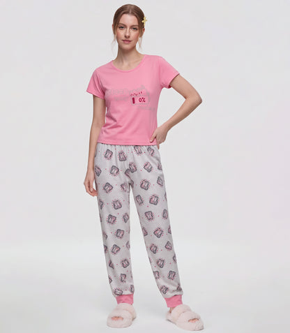 Pijama para Mujer de Pantalón Estilo Jogger