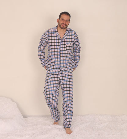 Pijama cuadros hombre