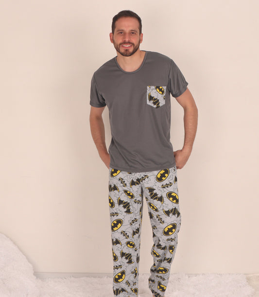 Pijama para hombre manga corta