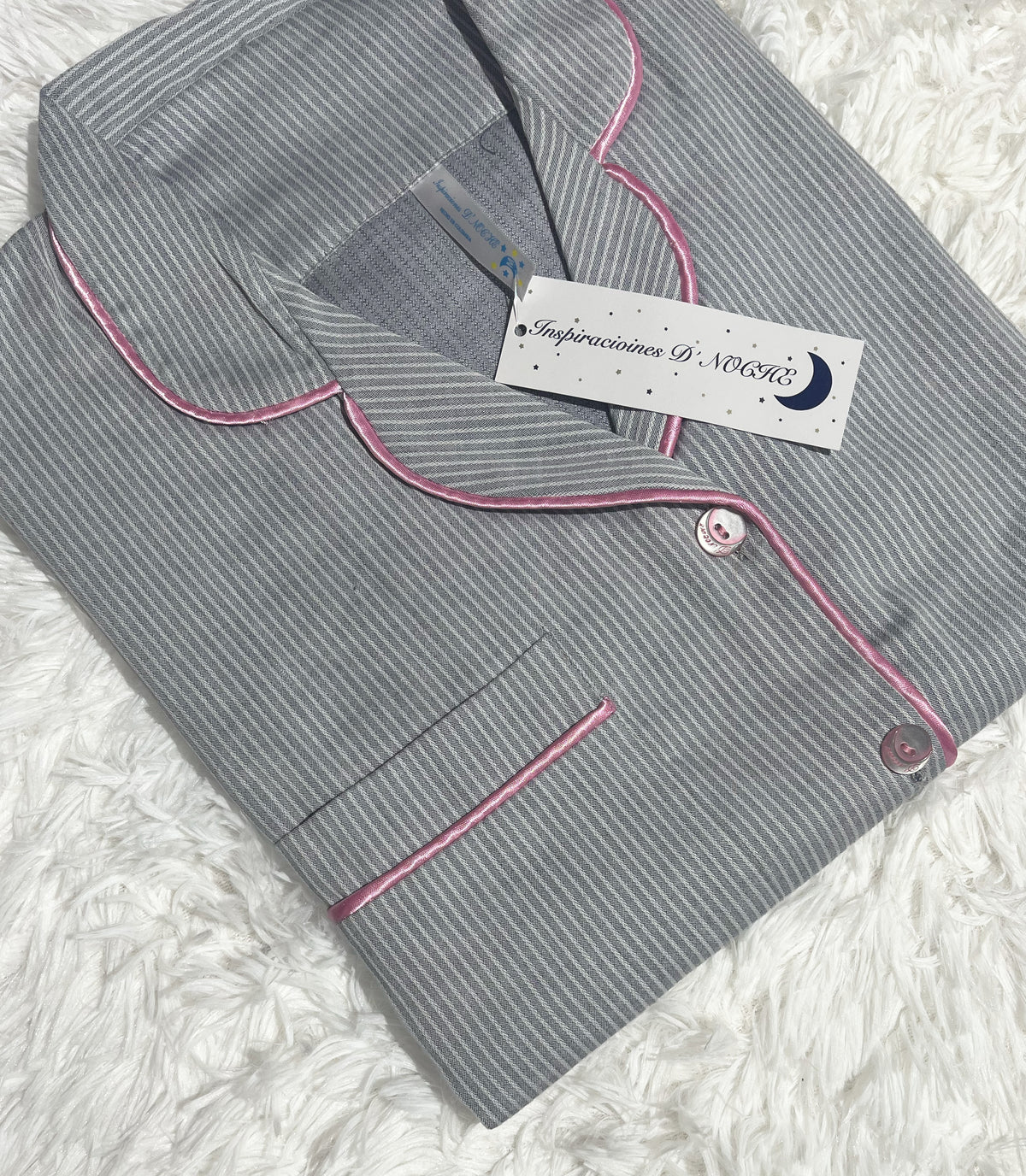Pijama Clásica para Dama en  100% Algodón