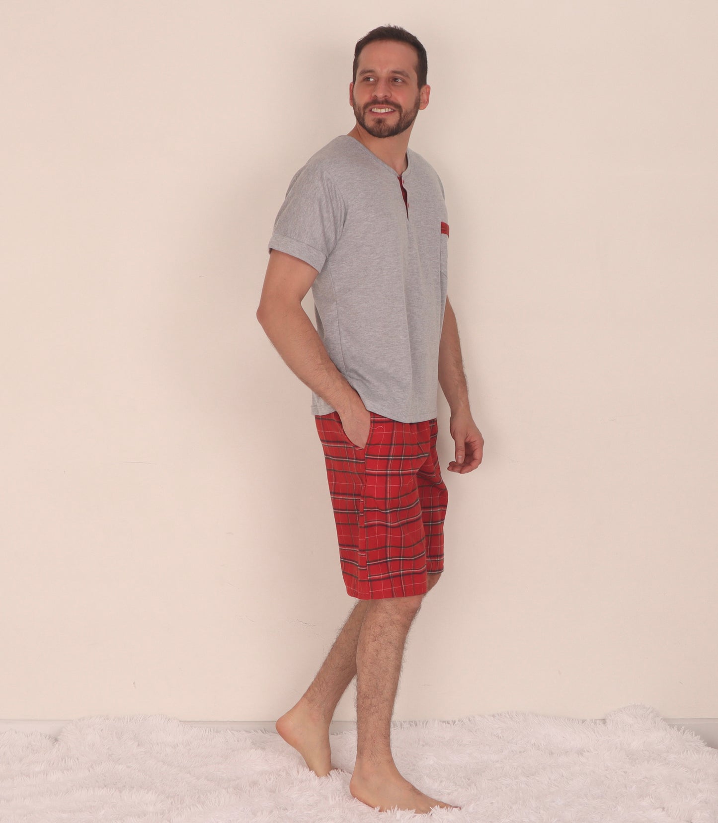 Pijama para hombre en bermuda