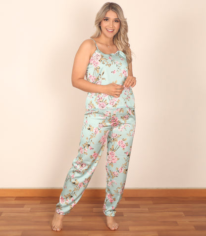 Pijama en satin mujer