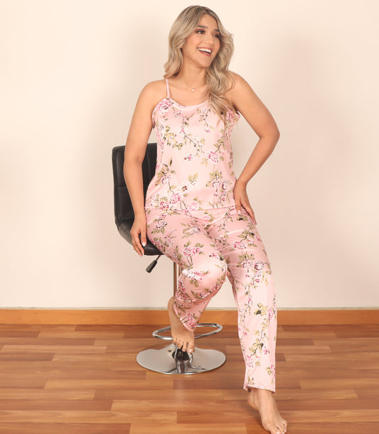 Pijama en satin mujer