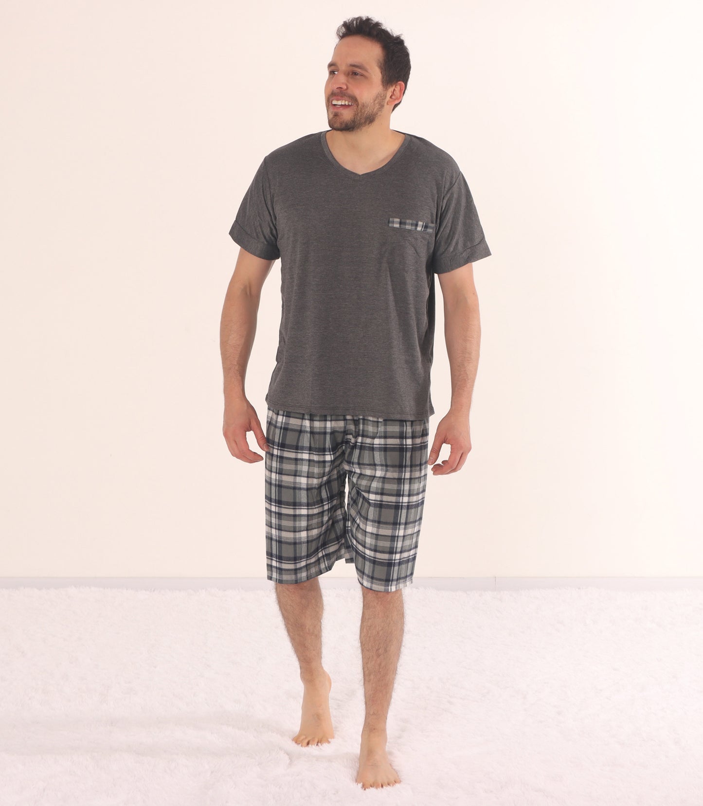 Pijama para hombre en bermuda