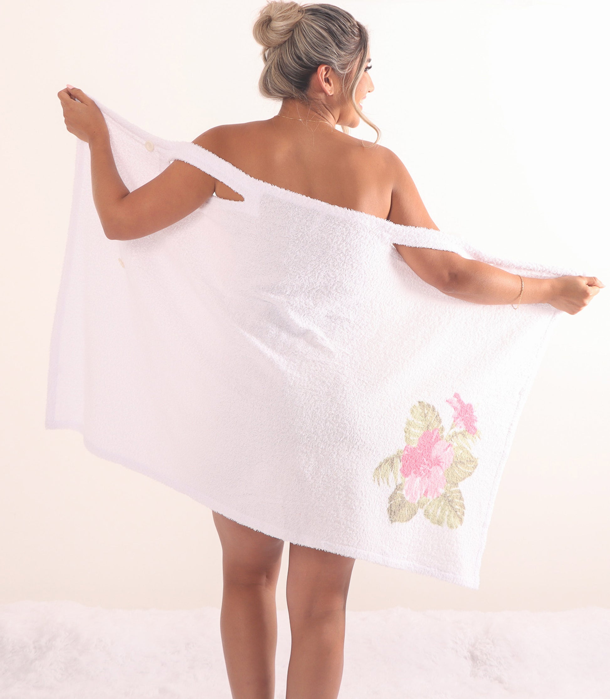 Essentials Studio - Enterizo de tela de toalla con vellón para mujer